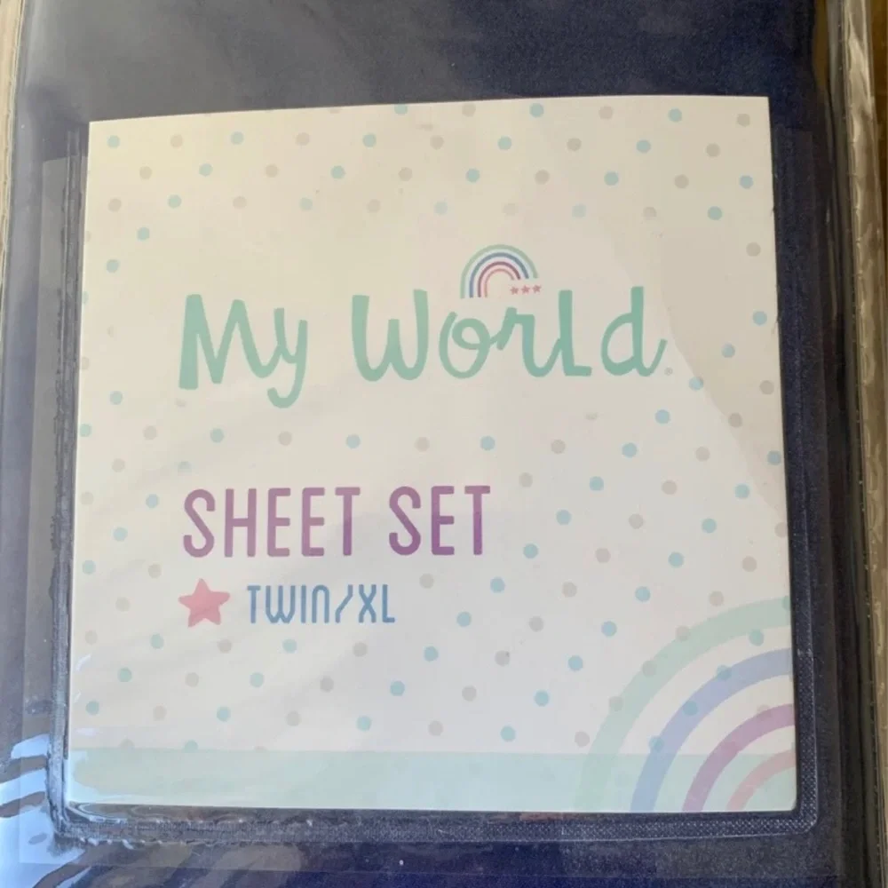 My World Target Twin XL Sheet Set NWT